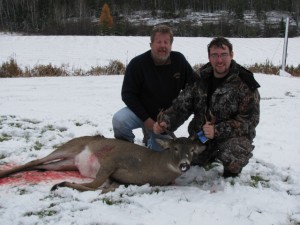 father&son with sons first deer